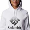 Columbia womens Trek Graphic Treatment Hoodie(White/Black Csc Stacked Logo)