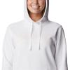 Columbia womens Trek Graphic Treatment Hoodie(White/Csc Collegiate)