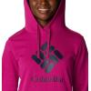 Columbia womens Trek Graphic Treatment Hoodie(Wild Fuchsia/Stacked Gem)