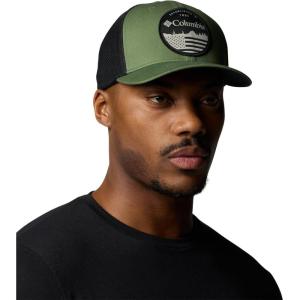 Columbia Men’s Colm Mesh Ball Cap(Canteen/Black/Fun With Flags)