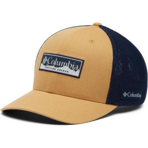 Columbia Men’s Colm Mesh Ball Cap(Light Camel/Collegiate Navy/Silicone)
