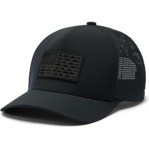 Columbia Unisex Adult PFG Elite 3D Stretch Snap Back(Black/Fish Flag)