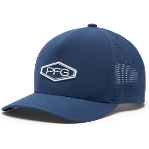 Columbia Unisex Adult PFG Elite 3D Stretch Snap Back(Collegiate Navy/Hooks Badge)