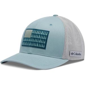 Columbia Unisex Adult PFG Logo Mesh Ball Cap(Crushed Blue)