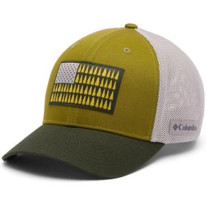 Columbia Unisex Adult PFG Logo Mesh Ball Cap(Mossy Green)