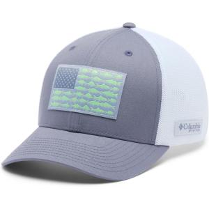 Columbia Unisex Adult PFG Logo Mesh Ball Cap(New Moon/Fish Flag)
