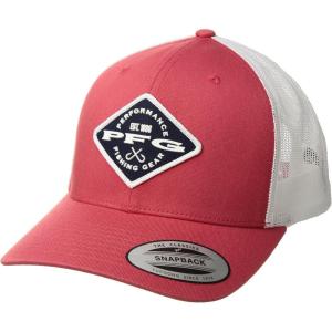 Columbia Unisex Adult PFG Logo Mesh Ball Cap(Sunset Red/Diamond Patch)