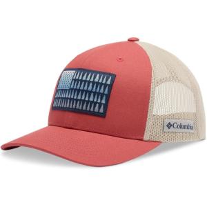 Columbia Unisex Tree Flag Mesh Snap Back(Washed Red)