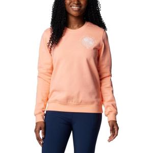 Columbia Women’s Pfg Graphic Sweatshirt Crew(Tiki Pink/White Rookery Palms Lc)