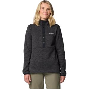 Columbia Women’s Sweater Weather Half Snap(Black Heather)