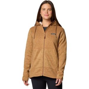 Columbia Women’s Sweater Weather Sherpa Full Zip II(Camel Brown Heather)
