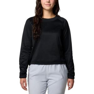 Columbia Women’s Tidal Light Cropped Fleece Crew(Black)