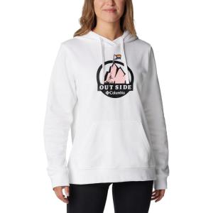 Columbia Women’s Trek Graphic Hoodie(White/S24 Pride)