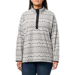 Columbia womens Benton Springs Printed Half Snap(Chalk Madras Tonal)