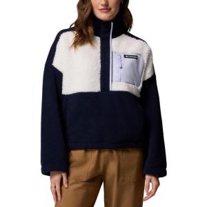 Columbia womens Benton Springs Printed Half Snap(Collegiate Navy Beached)