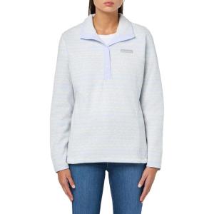 Columbia womens Benton Springs Printed Half Snap(Snowdrift Madras Tonal)