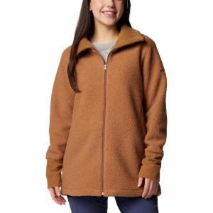 Columbia womens Blue Point Creek Fleece Full Zip(Camel Brown)