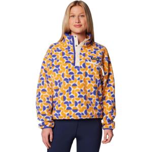 Columbia womens Helvetia Ii Printed Cropped Half Snap(Sunstone Retroscape)