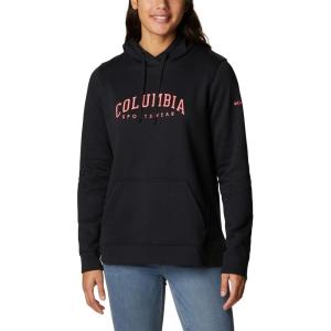 Columbia womens Trek Graphic Treatment Hoodie(Black/Csc Collegiate)
