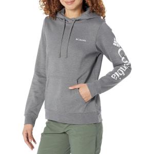 Columbia womens Trek Graphic Treatment Hoodie(City Grey Heather)