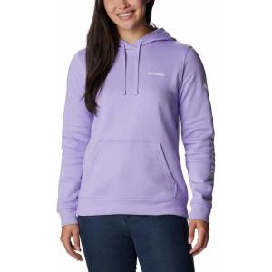 Columbia womens Trek Graphic Treatment Hoodie(Frosted Purple/White Logo)
