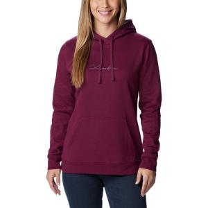 Columbia womens Trek Graphic Treatment Hoodie(Marionberry/Dark Nocturnal Logo)