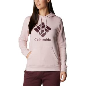 Columbia womens Trek Graphic Treatment Hoodie(Mineral Pink/Stacked Gem)