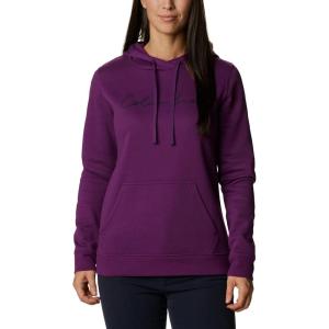 Columbia womens Trek Graphic Treatment Hoodie(Plum/Script Logo)