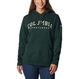 Columbia womens Trek Graphic Treatment Hoodie(Spruce/Csc Collegiate)
