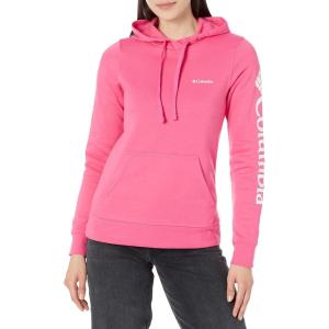 Columbia womens Trek Graphic Treatment Hoodie(Wild Geranium/White Logo)