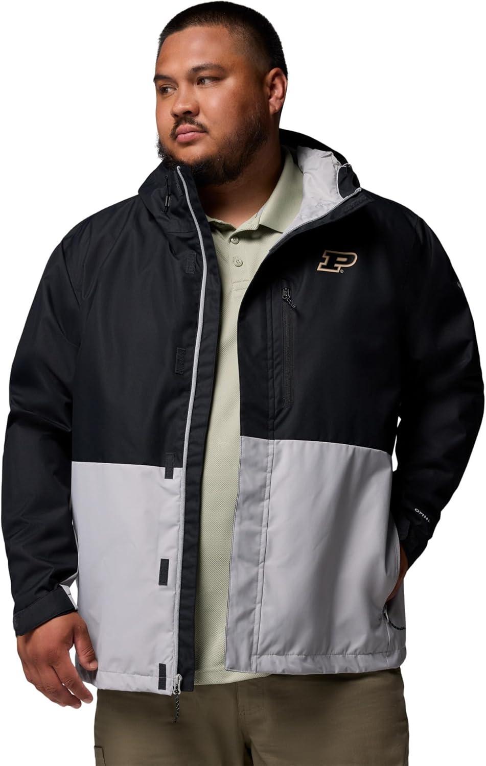 imageColumbia Mens Collegiate Field Bound JacketPd BlackColumbia Grey