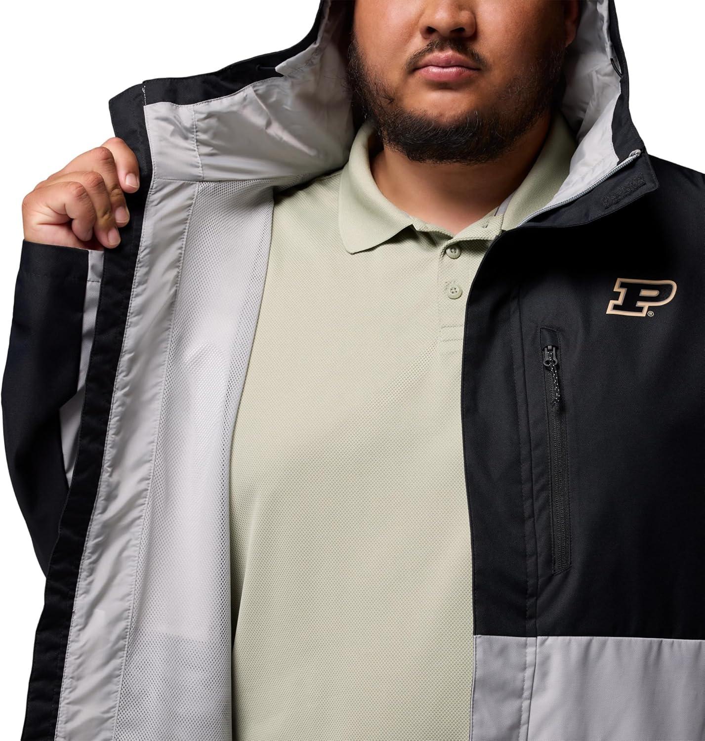 imageColumbia Mens Collegiate Field Bound JacketPd BlackColumbia Grey