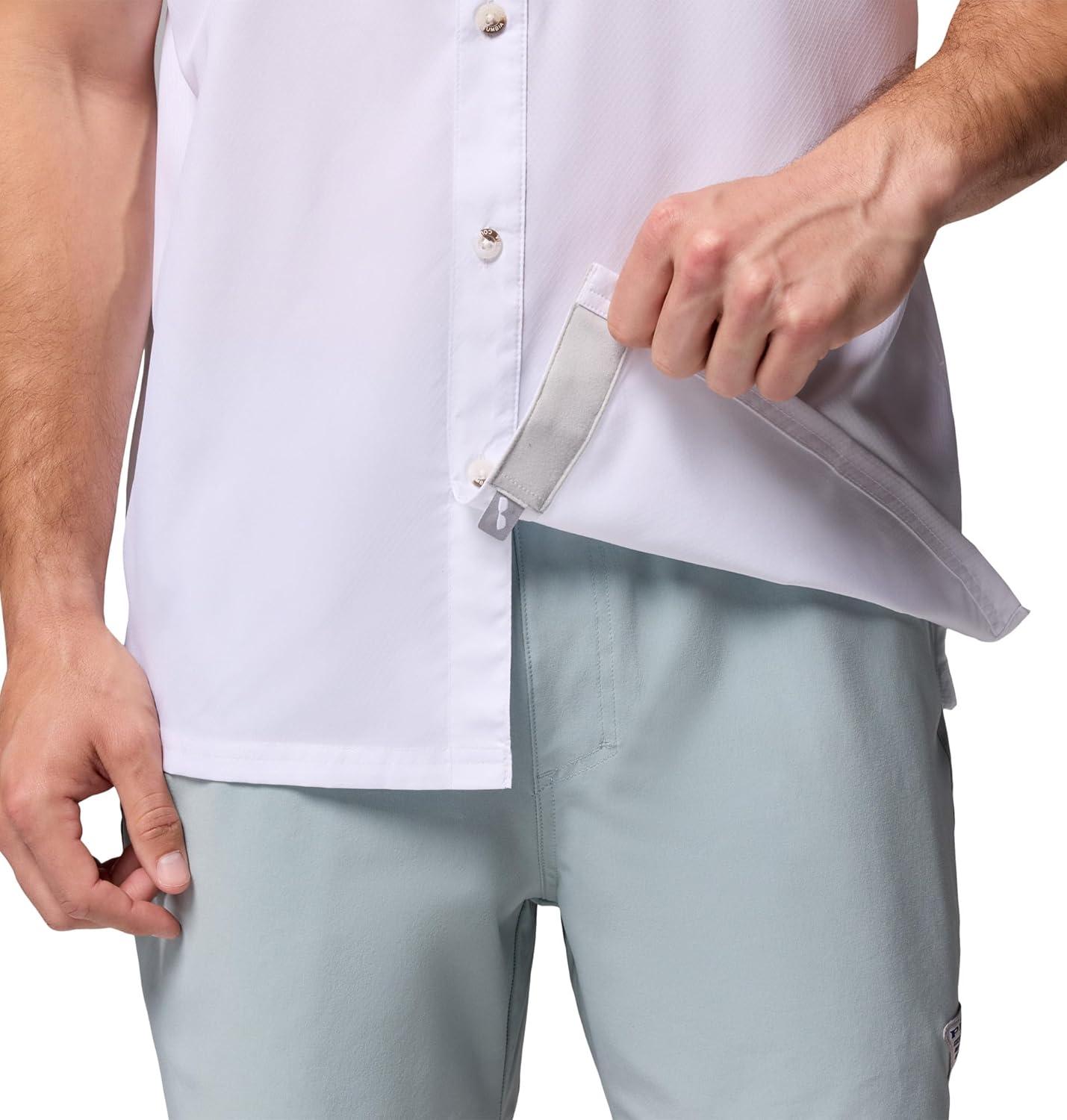 imageColumbia Mens Collegiate Slack Tide Camp ShirtLsu White