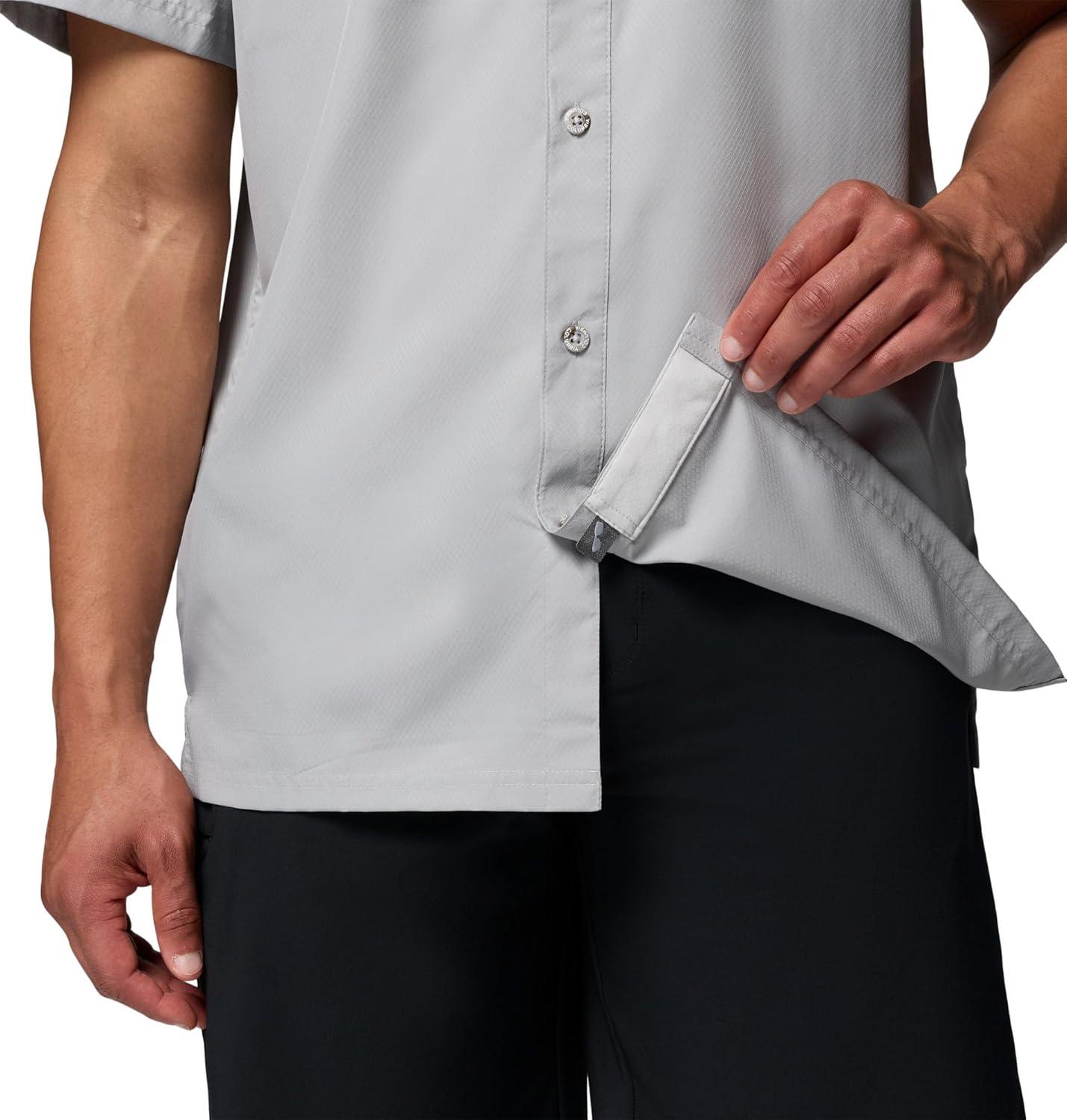 imageColumbia Mens Collegiate Slack Tide Camp ShirtOs Columbia Grey