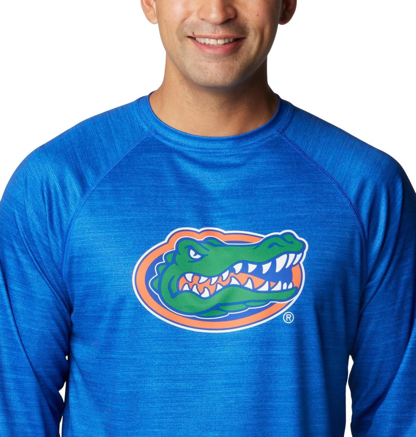 imageColumbia Mens Collegiate Terminal Tackle Heather Long Sleeve ShirtHiking ShirtFla Azul Heather