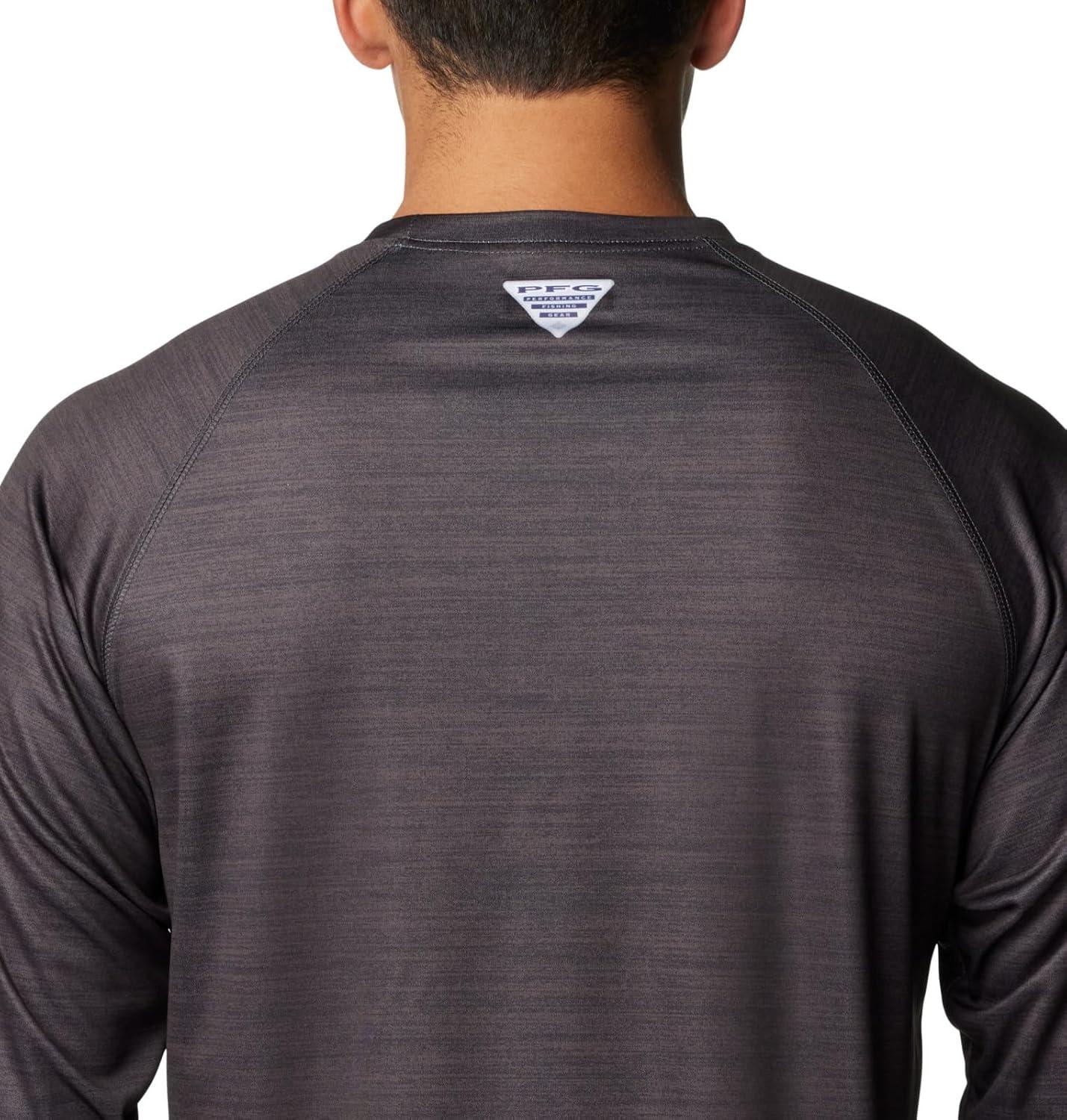 imageColumbia Mens Collegiate Terminal Tackle Heather Long Sleeve ShirtHiking ShirtNeb Shark Heather