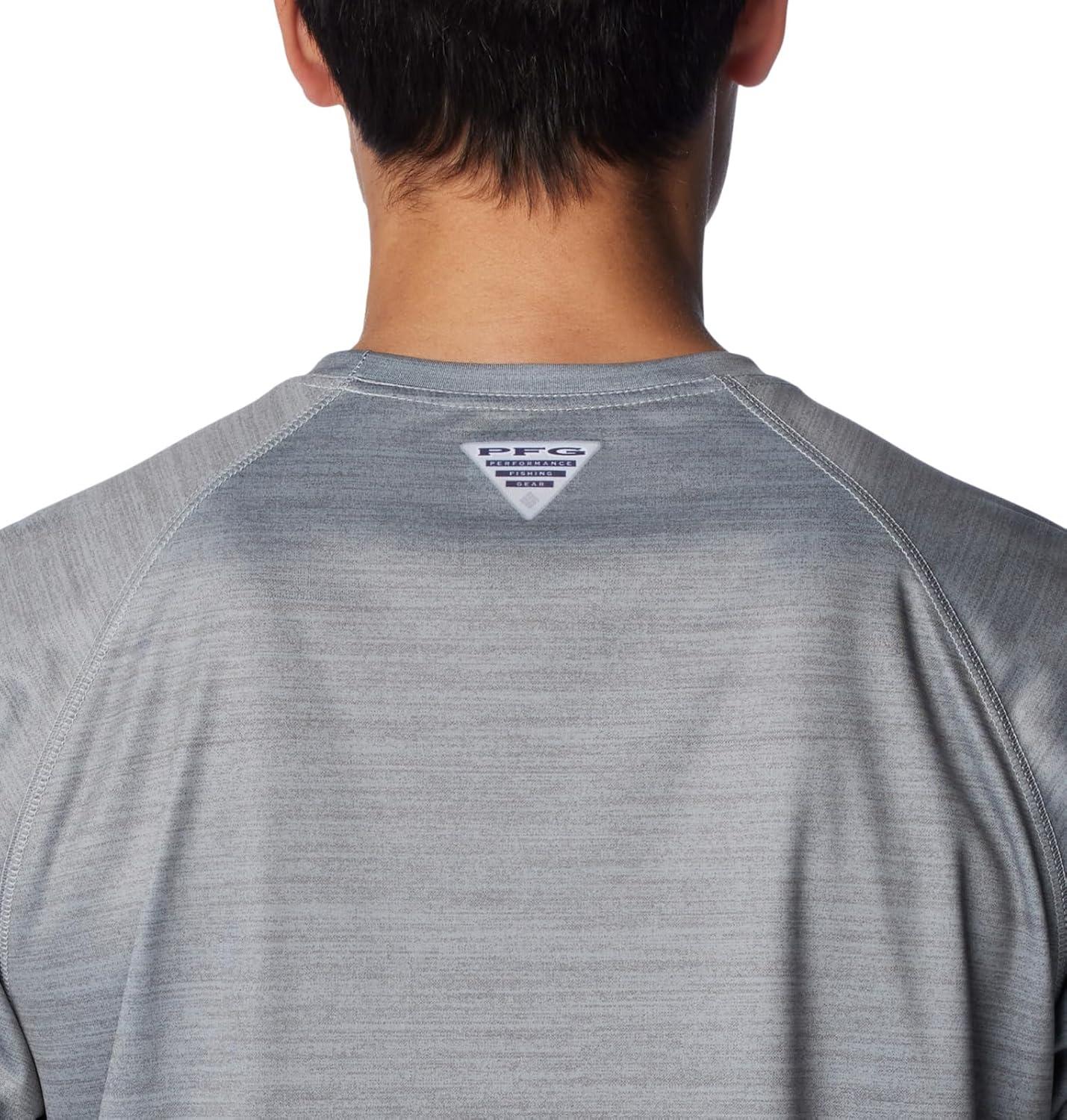 imageColumbia Mens Collegiate Terminal Tackle Heather Long Sleeve ShirtHiking ShirtOs Columbia Grey Heather