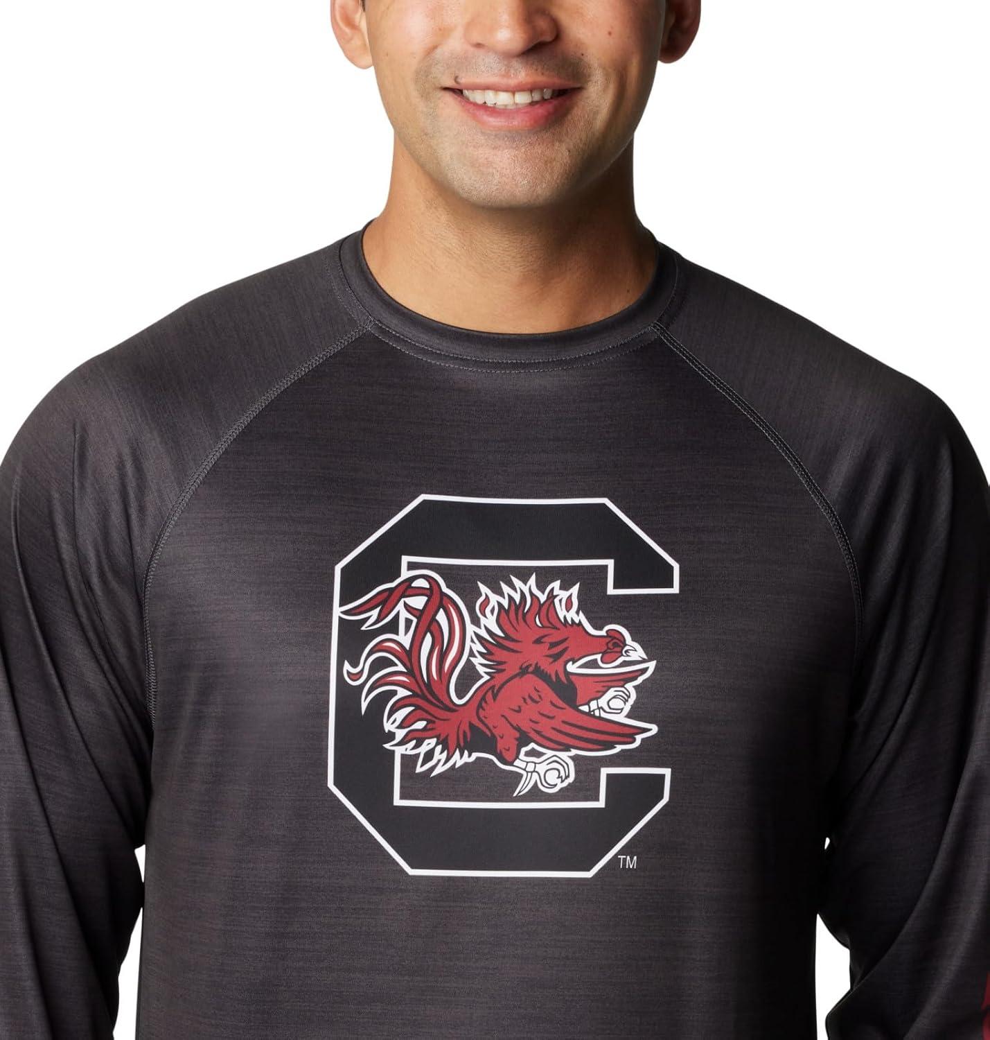 imageColumbia Mens Collegiate Terminal Tackle Heather Long Sleeve ShirtHiking ShirtSc Shark Heather