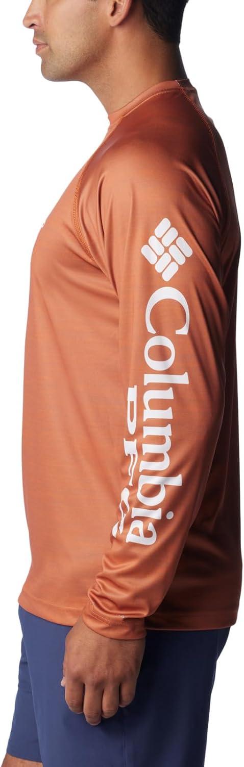 imageColumbia Mens Collegiate Terminal Tackle Heather Long Sleeve ShirtHiking ShirtTex Cedar Heather