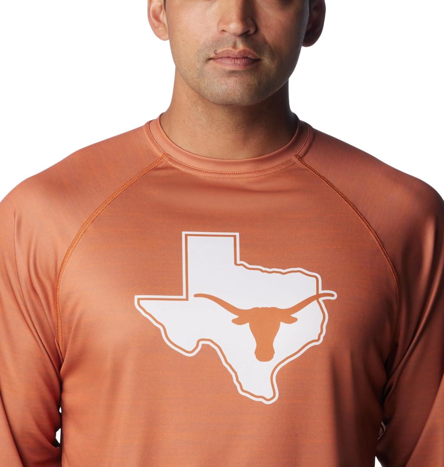 imageColumbia Mens Collegiate Terminal Tackle Heather Long Sleeve ShirtHiking ShirtTex Cedar Heather