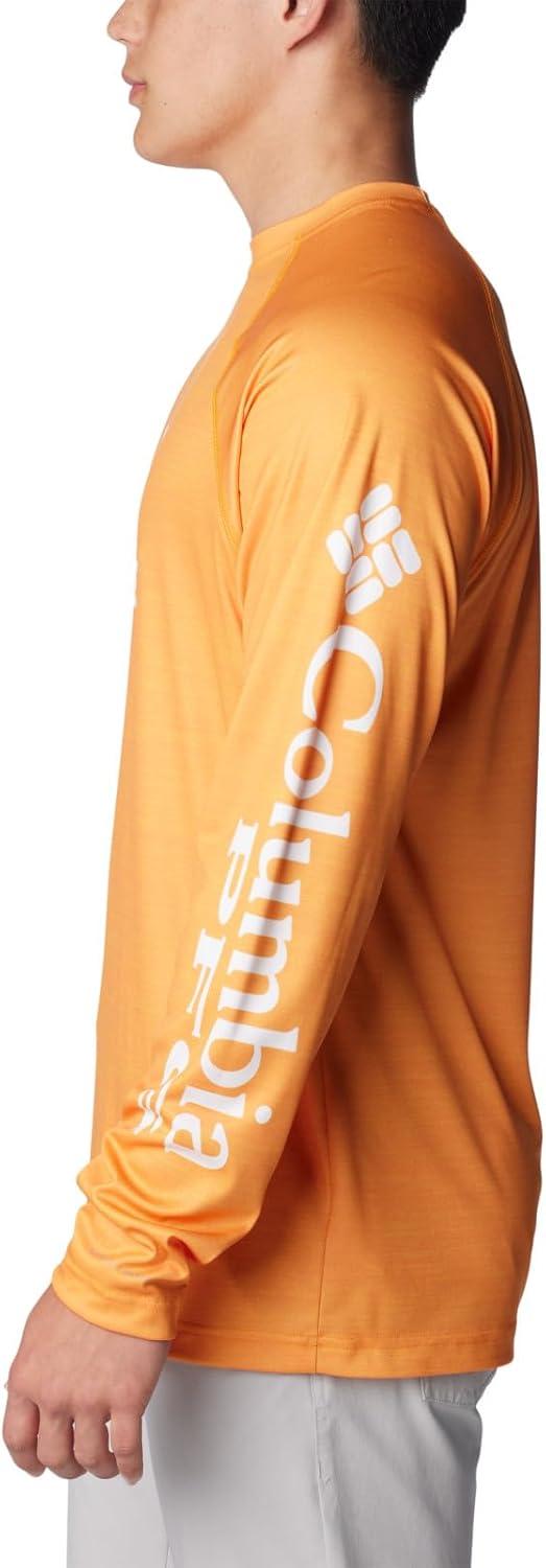 imageColumbia Mens Collegiate Terminal Tackle Heather Long Sleeve ShirtHiking ShirtUt Solarize Heather