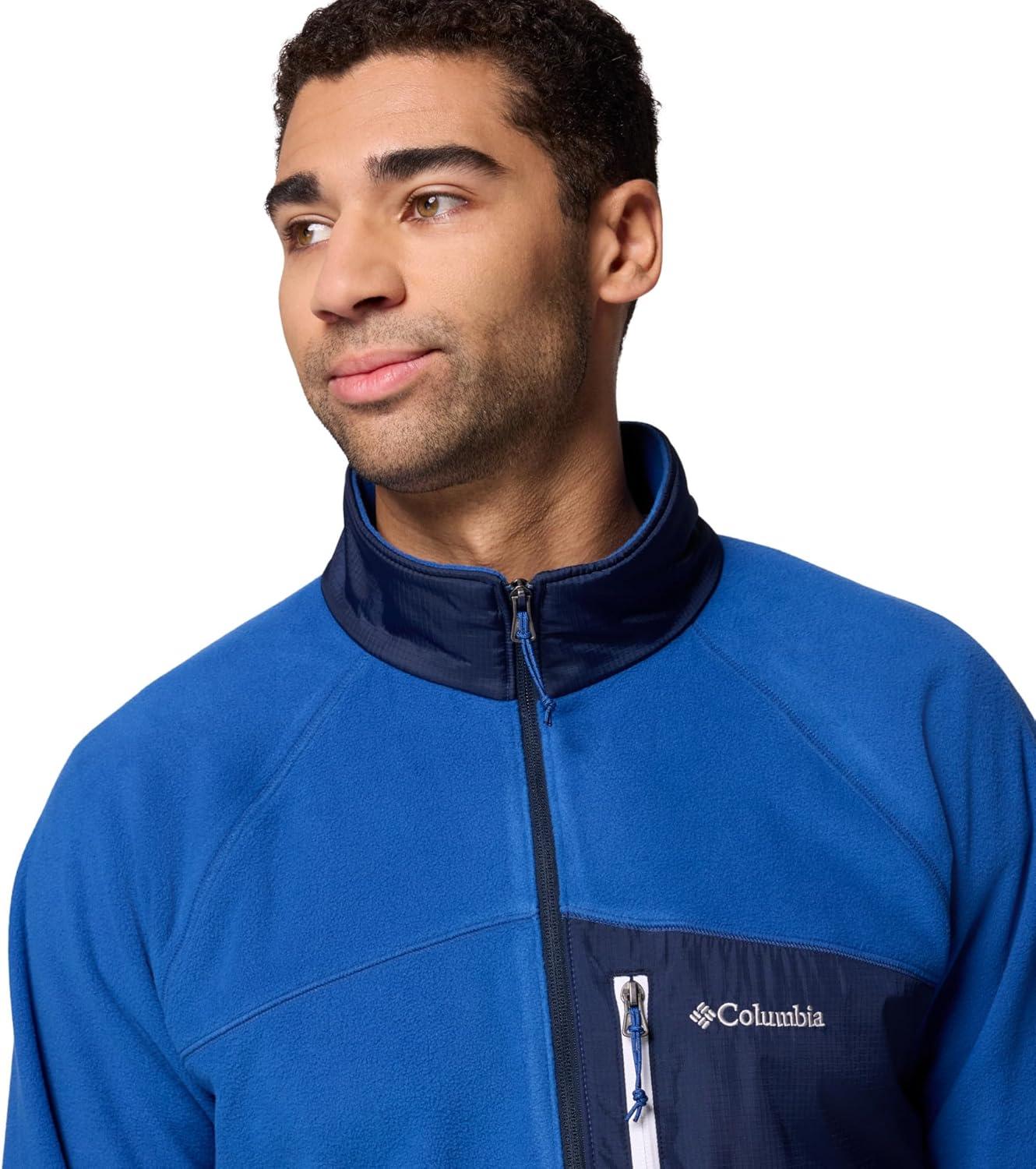 imageColumbia Mens Fast Trek Overlay Full ZipMountain BlueCollegiate Navy