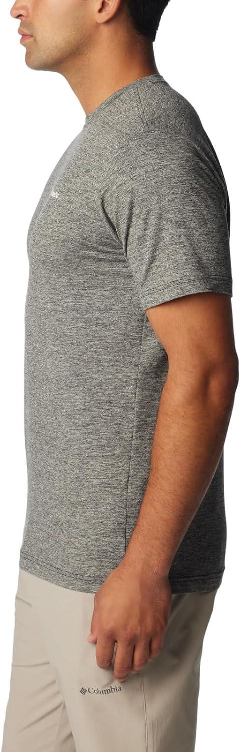 imageColumbia Mens Kwick Hike Back Graphic Short Sleeve TeeBlack HeatherMoonscape