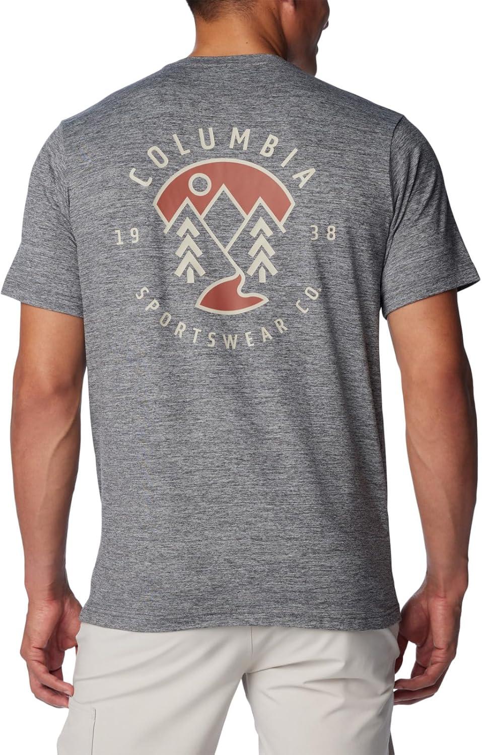 imageColumbia Mens Kwick Hike Back Graphic Short Sleeve TeeBlackNaturally Boundless