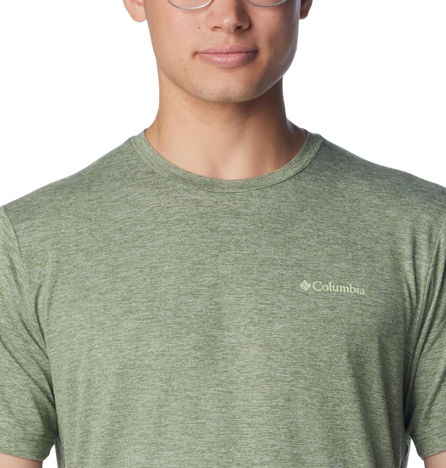 imageColumbia Mens Kwick Hike Back Graphic Short Sleeve TeeCanteen HeatherMountainair