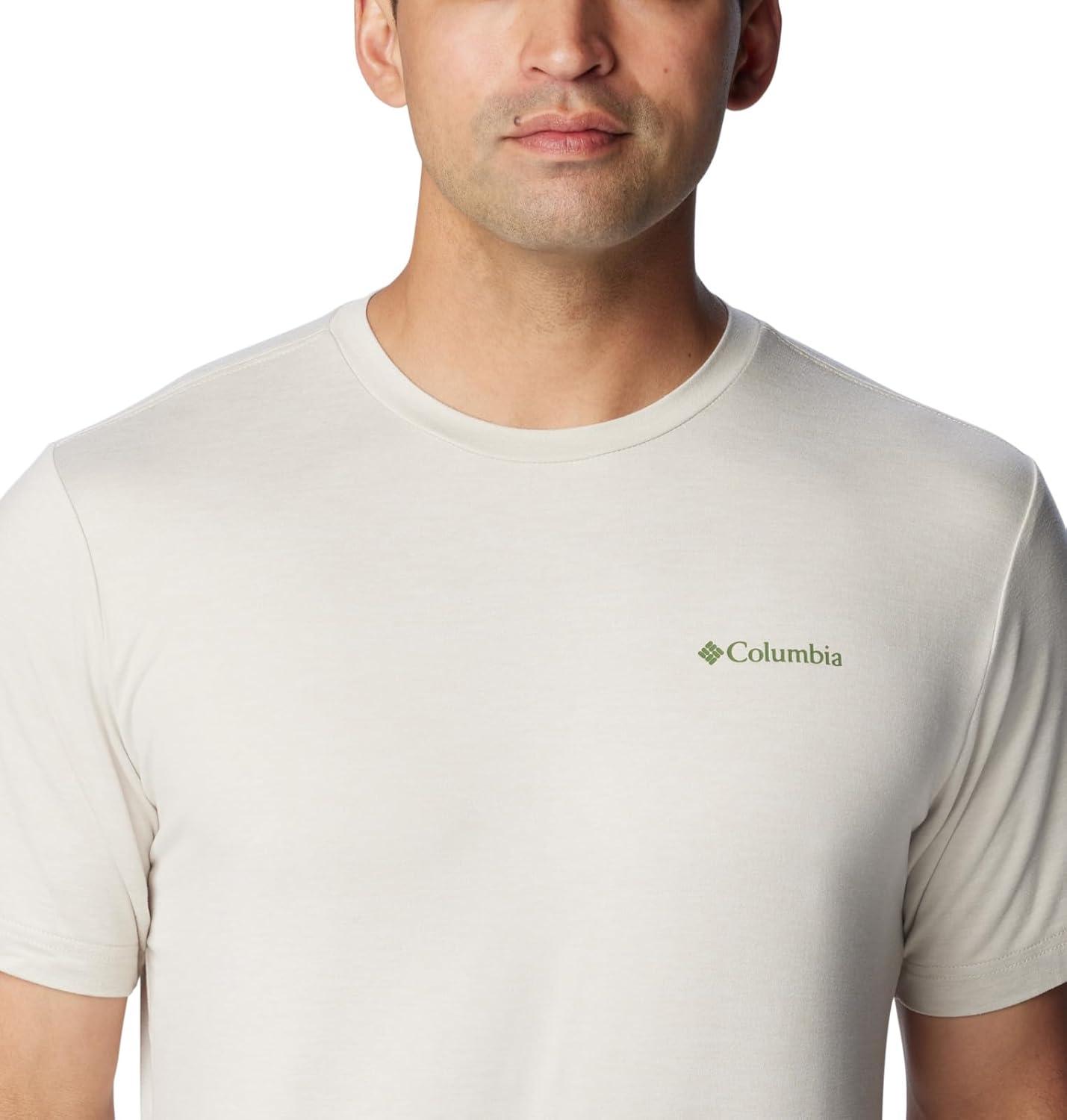 imageColumbia Mens Kwick Hike Back Graphic Short Sleeve TeeDark StoneNaturally Boundless