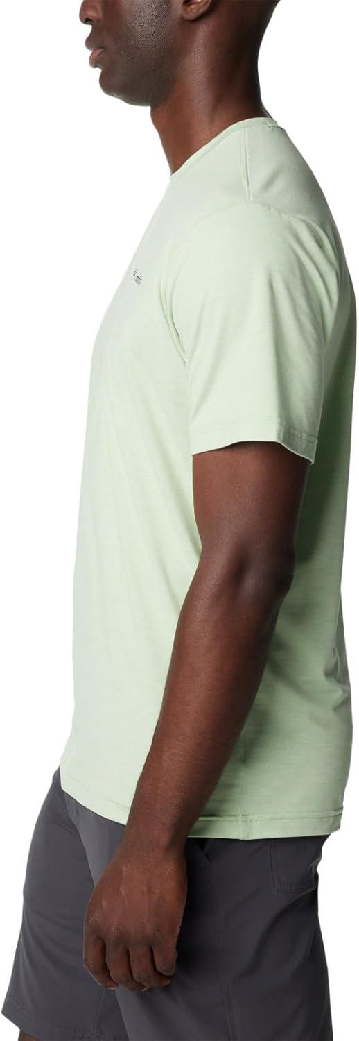imageColumbia Mens Kwick Hike Back Graphic Short Sleeve TeeSage Leaf HeatherMoonscape
