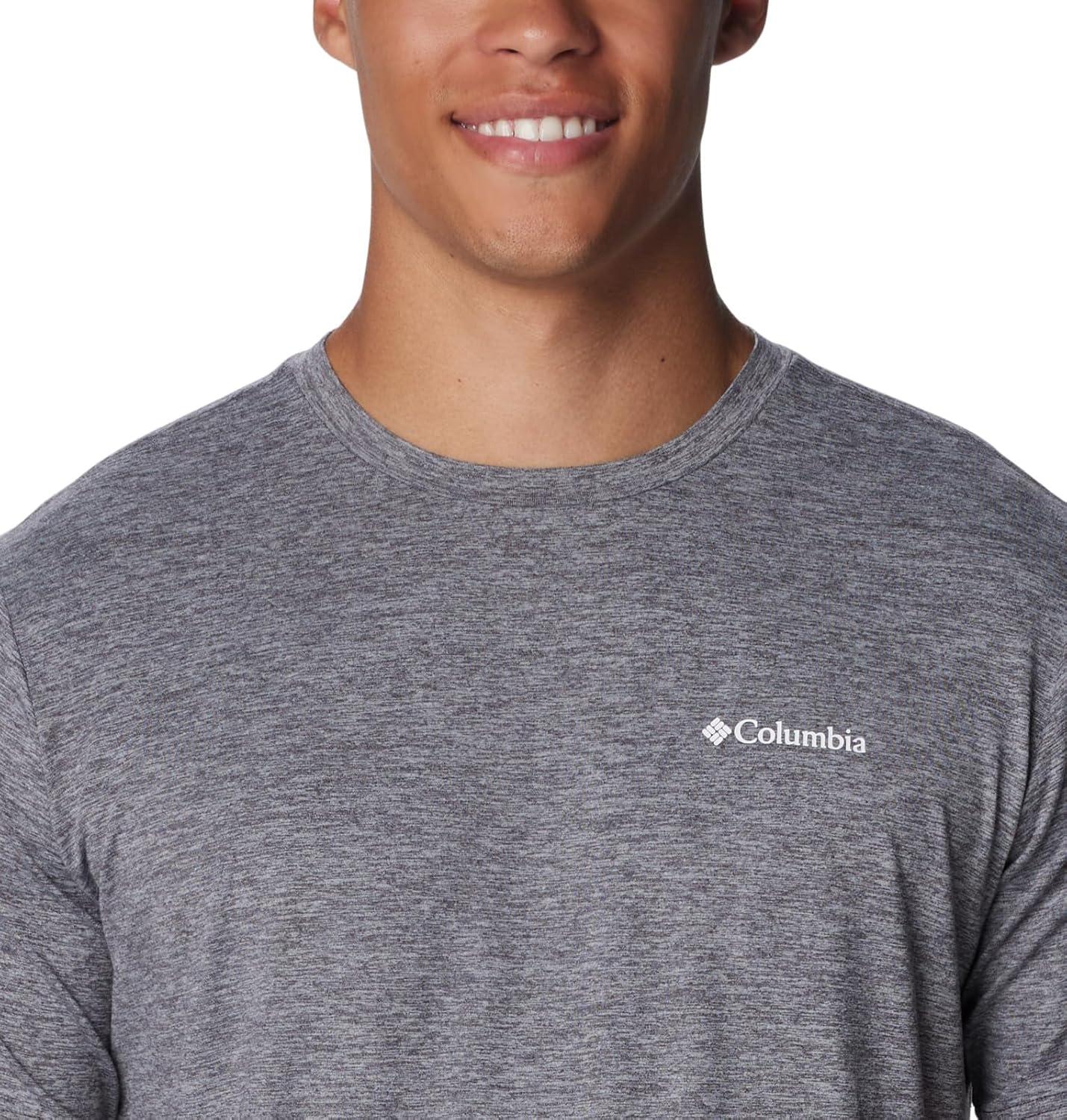 imageColumbia Mens Kwick Hike Back Graphic Short Sleeve TeeShark HeatherMountainair