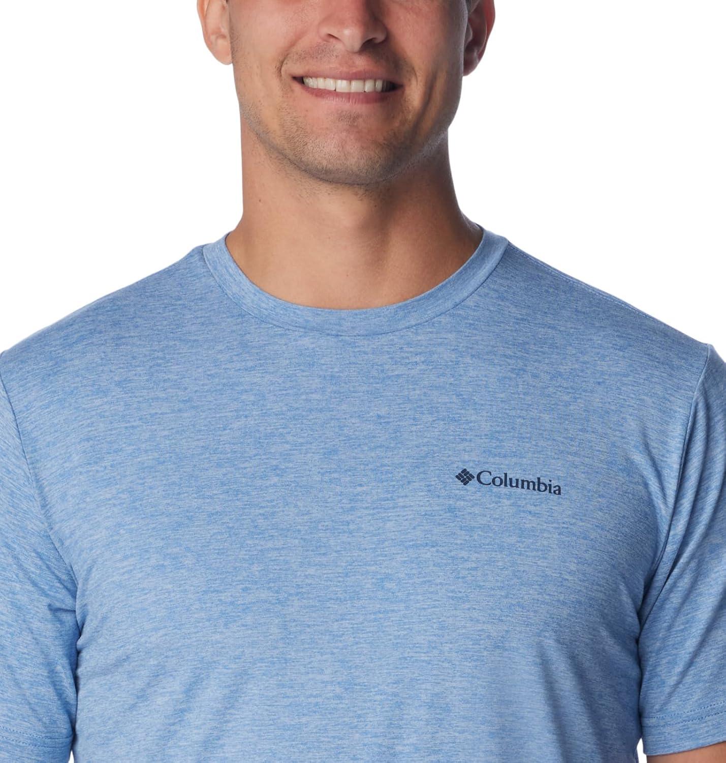 imageColumbia Mens Kwick Hike Back Graphic Short Sleeve TeeSkyler HeatherMountainair
