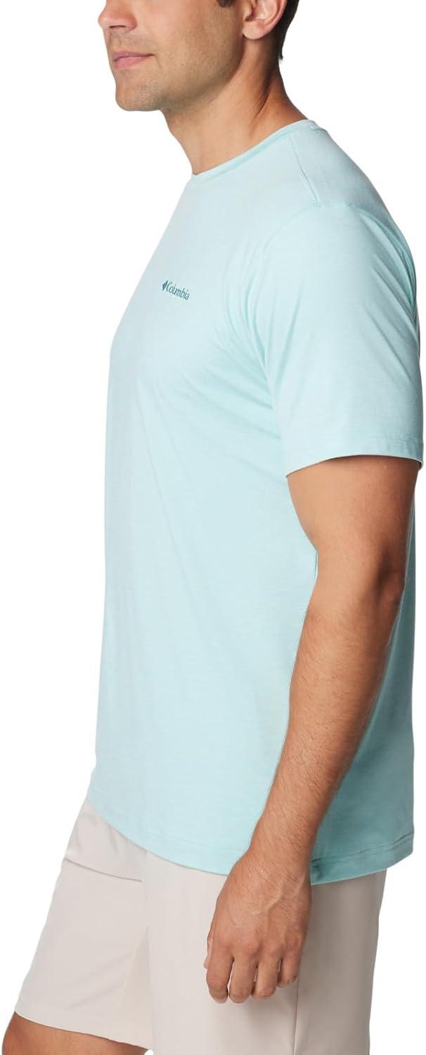imageColumbia Mens Kwick Hike Back Graphic Short Sleeve TeeSpray HeatherNaturally Boundless